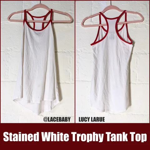 Stained White Trophy Tank Top