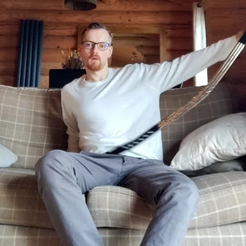 Whipping out my Cock and Jerking Off On The Sofa