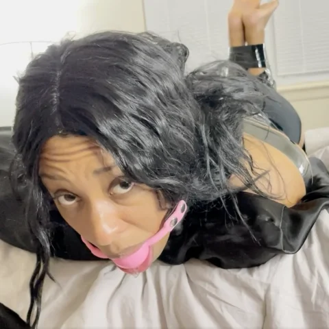 Pink Gag Ball Saliva Overflow - Digital Set