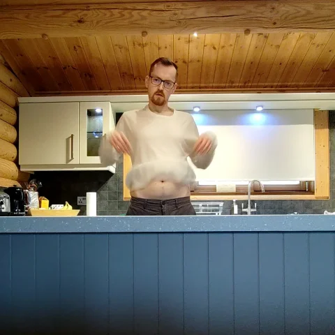 Stripping In The Kitchen