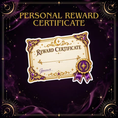 Personal reward Certificate