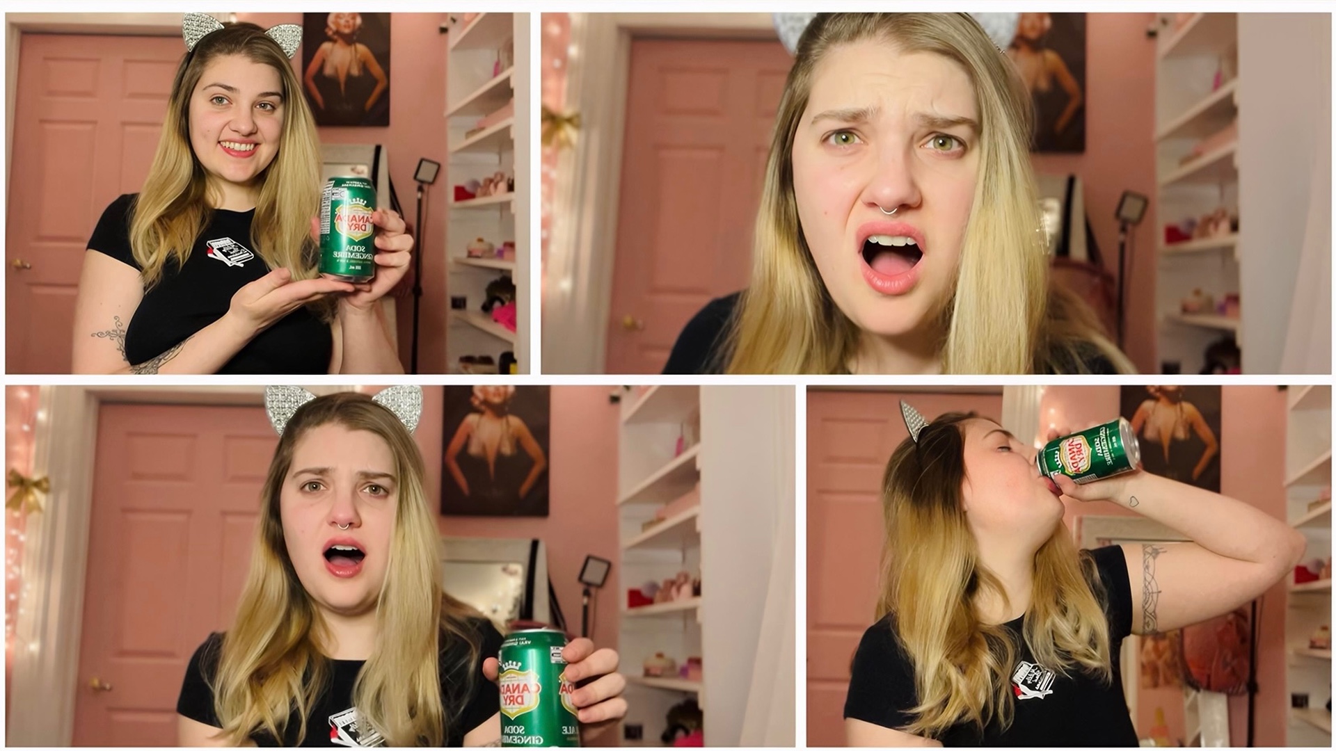 Chugging pop and burping SFW