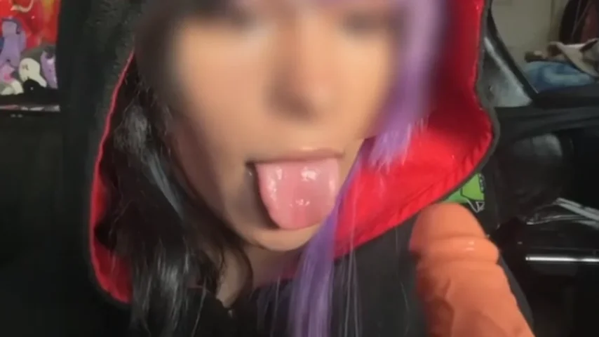 messy blowjob in cute gloomy bear outfit!