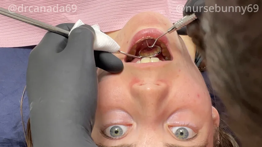 Let's See If Nurse Bunny Has Any Cavities Close Up 4k