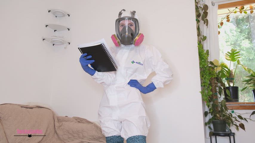 Hazmat Masturbation On The House