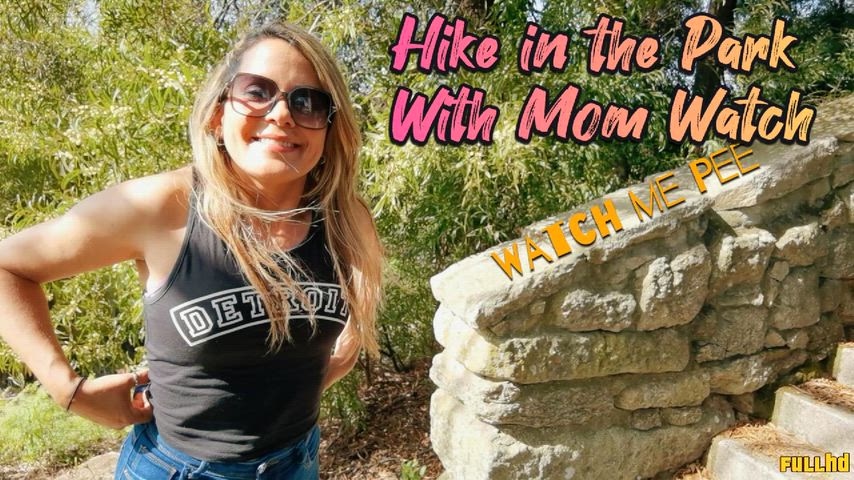 Hike In The Park With Stepmom Watch Me Pee