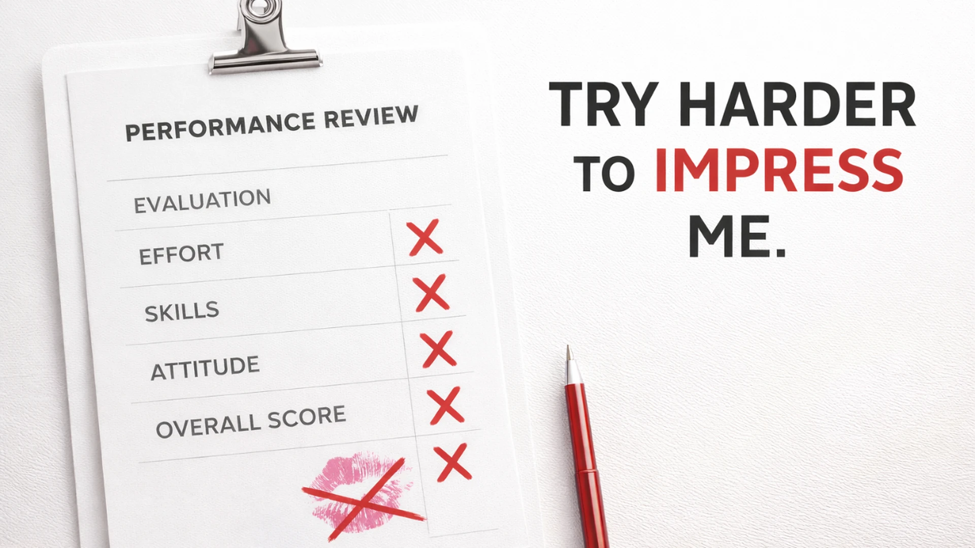 Try Harder To Impress Me