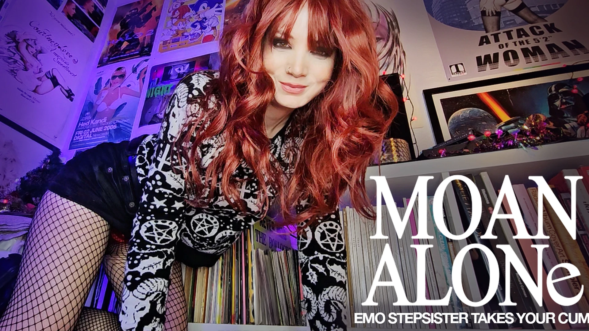 MOAN ALONE part 2- Emo Stepsister takes your cum