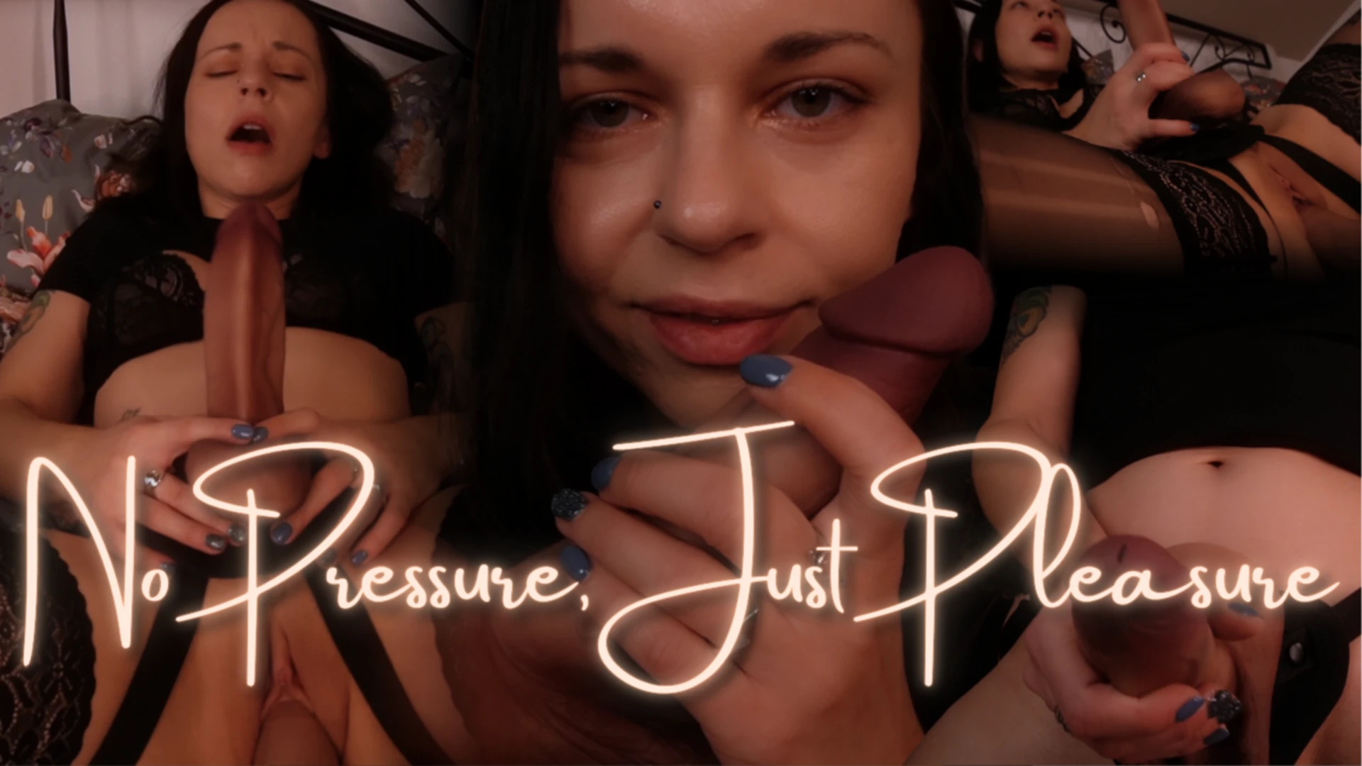 No Pressure, Just Pleasure – she’ll show you how to let go, take it, and embrace being a bi slut