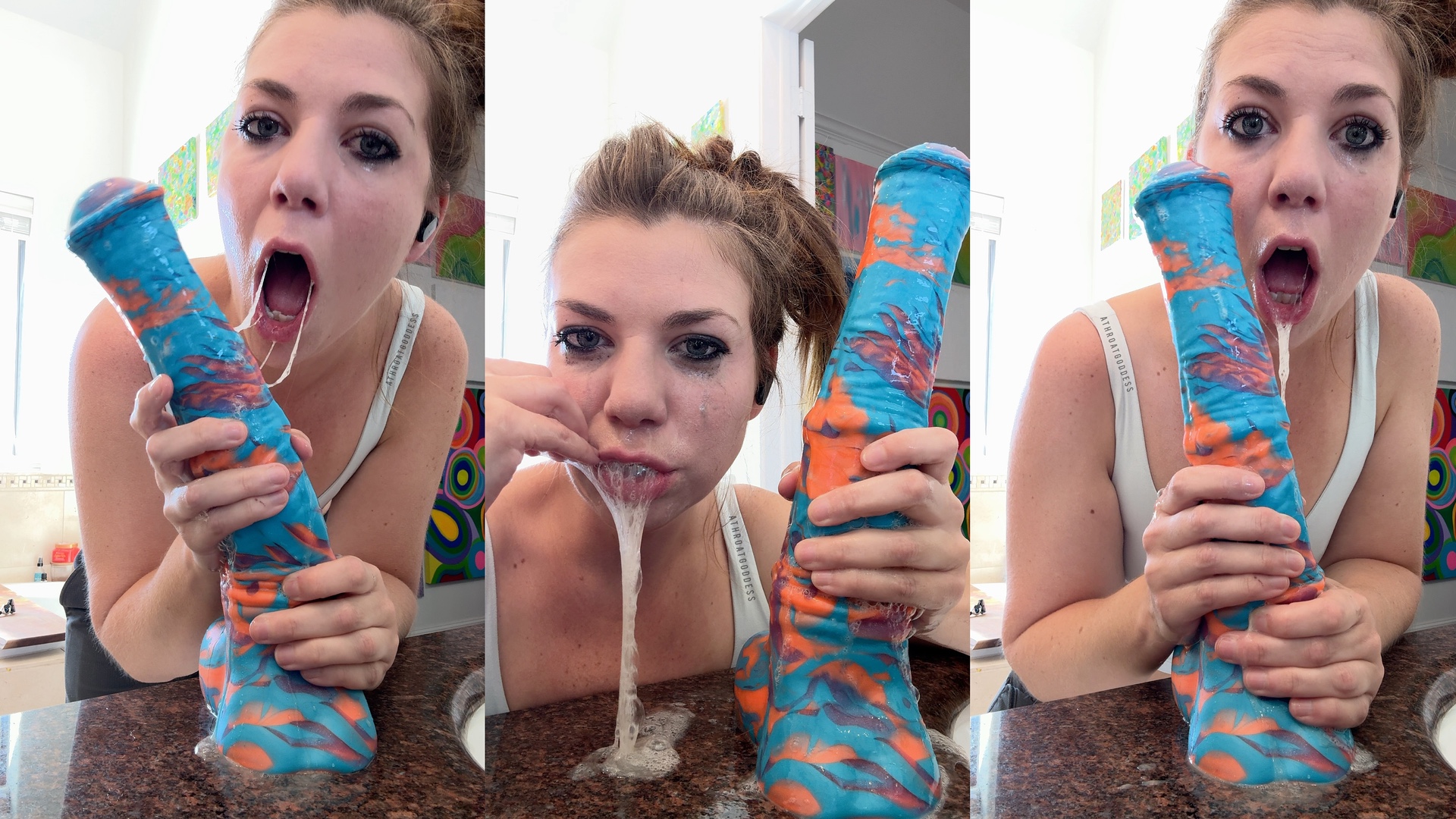 10 POUND COCK VS MY THROAT