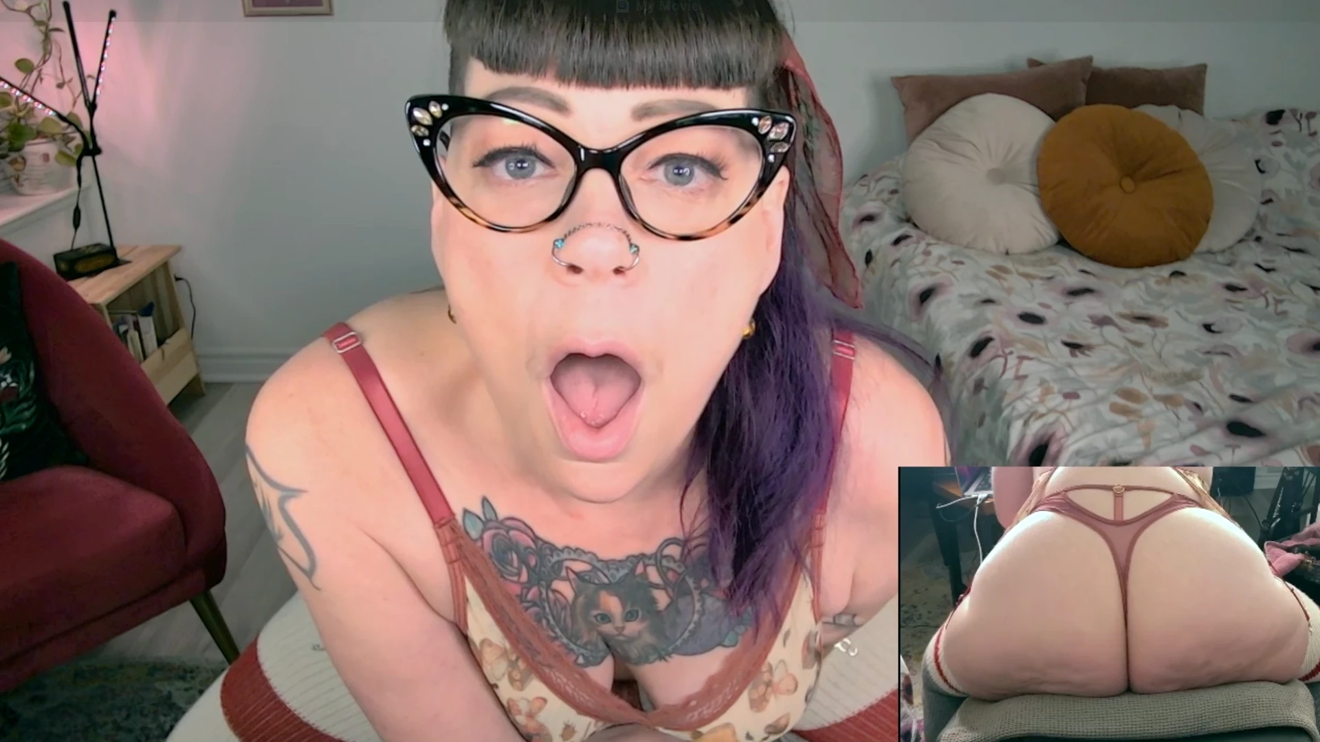 Play An Edging Game with Cute BBW Skylar Bird