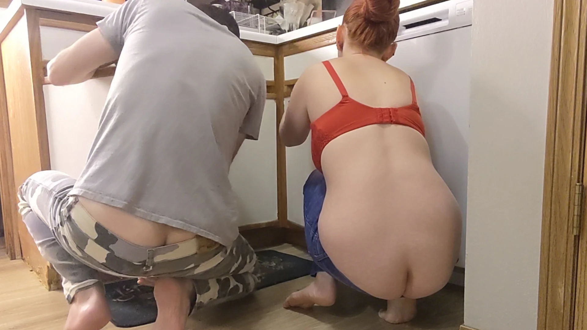 Couples Buttcracks Exposed Replacing Cabinet Bumpers