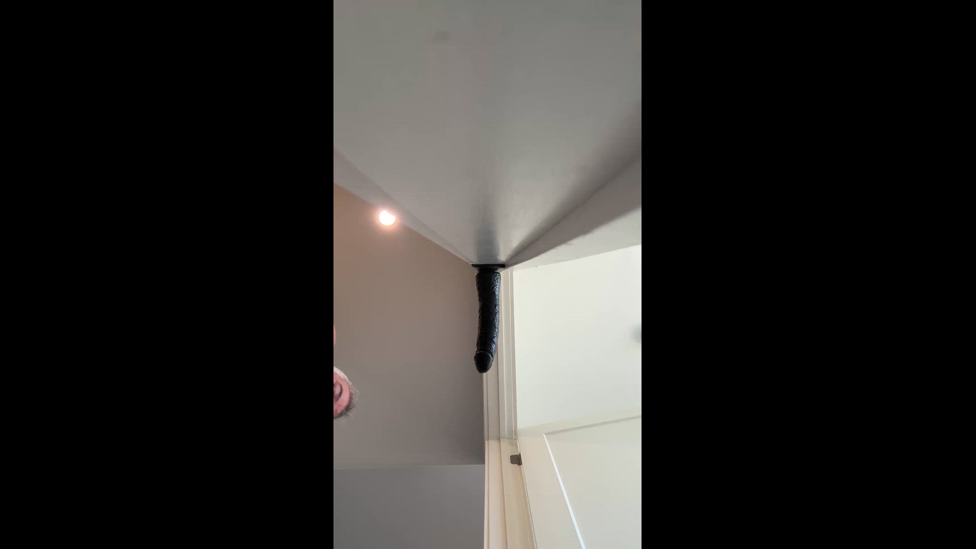 fucking my black dildo pov