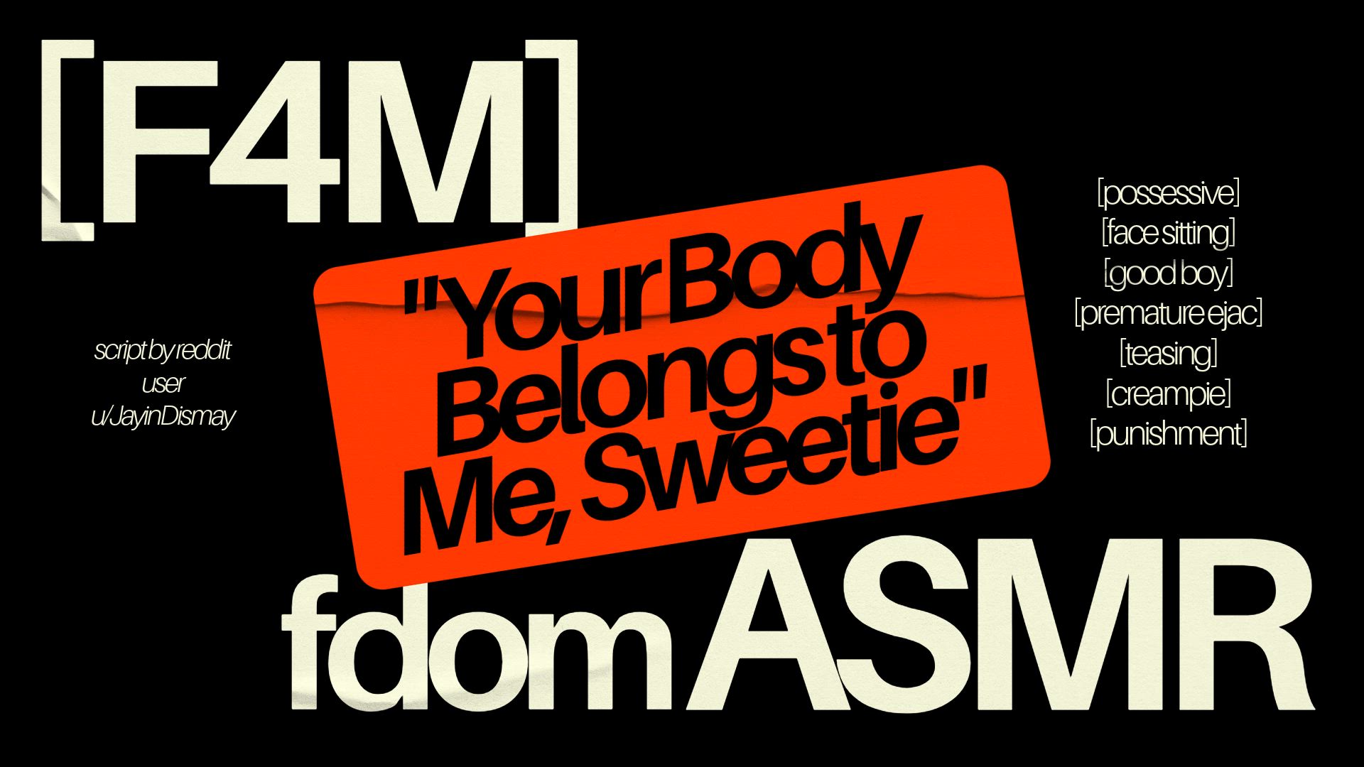 You Belong to Me, Sweetie (FDom ASMR)