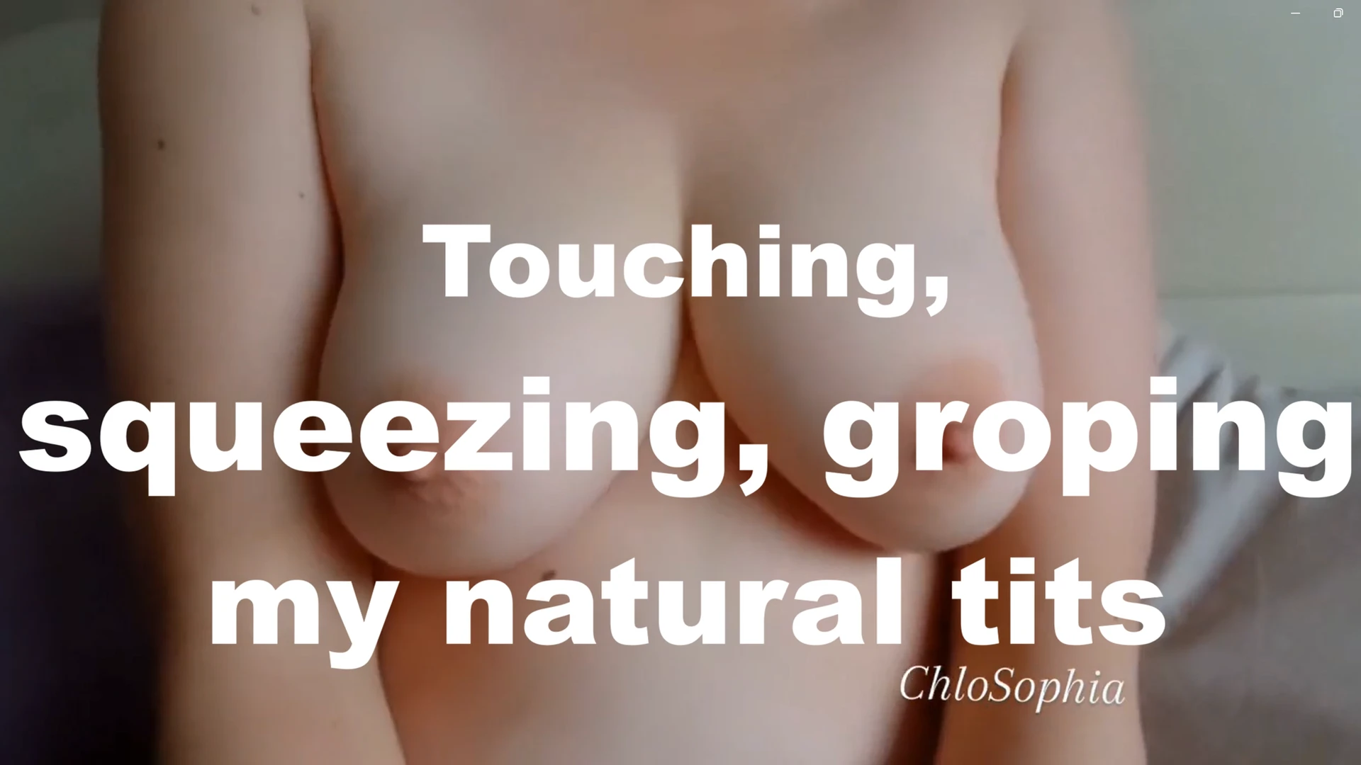 Shaking, wobbling, squeezing my natural bouncy boobs