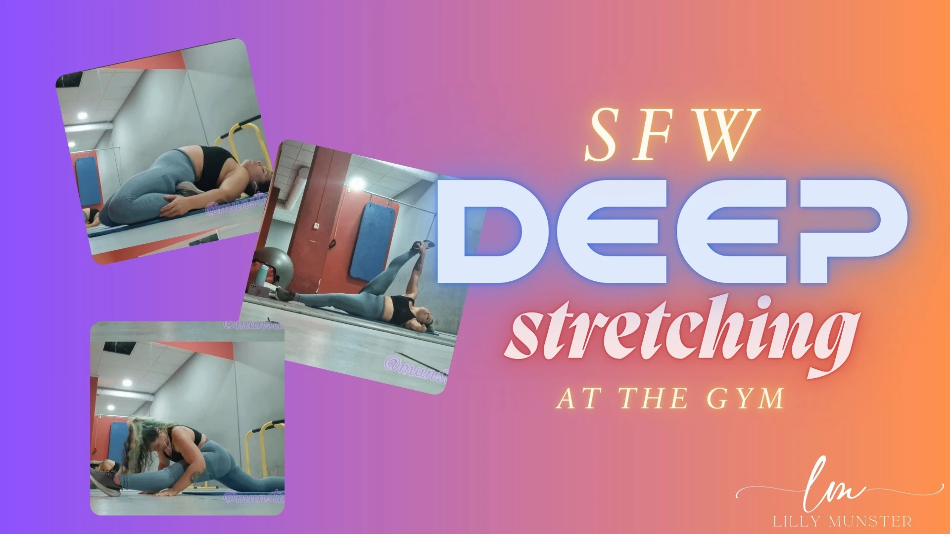 SFW - Deep Stretching At The Gym