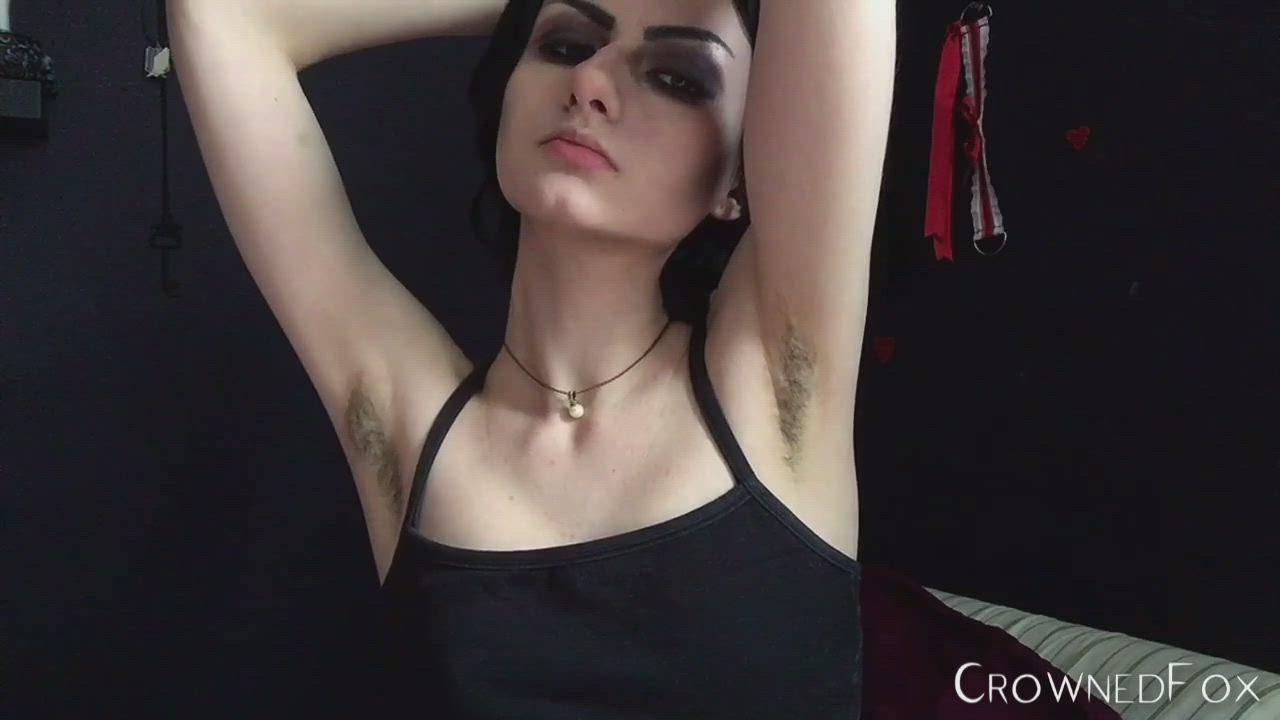 Armpit Stubble and Arms Showoff