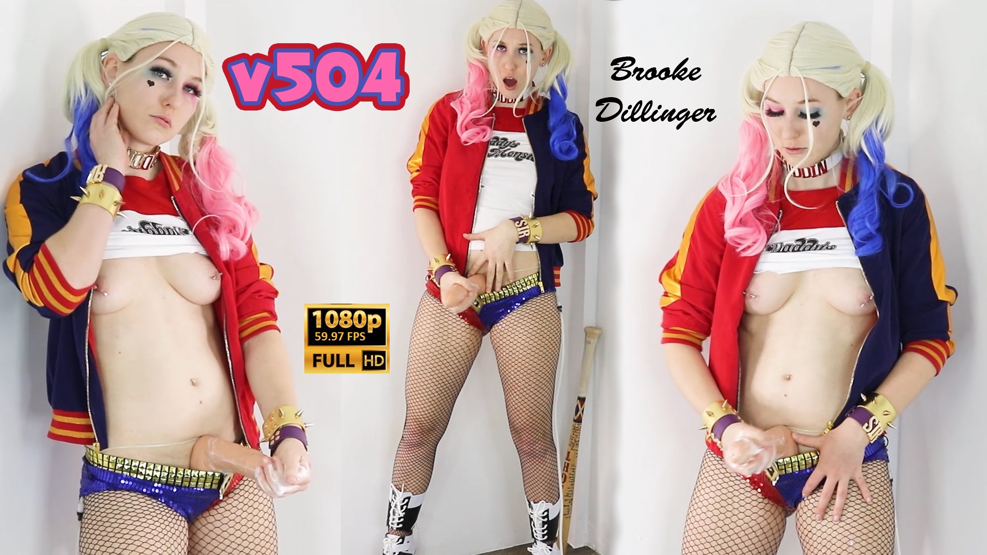 v504 Futa Harley Quinn Strokes Her Cock