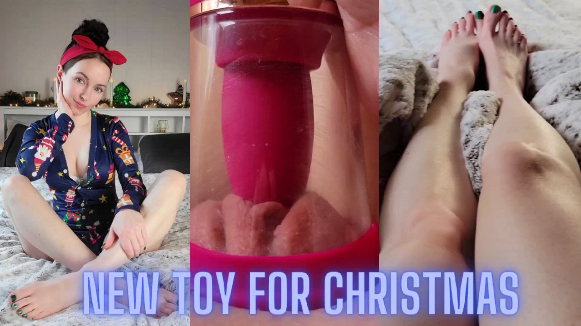 Clit Licking Toy & Feet POV