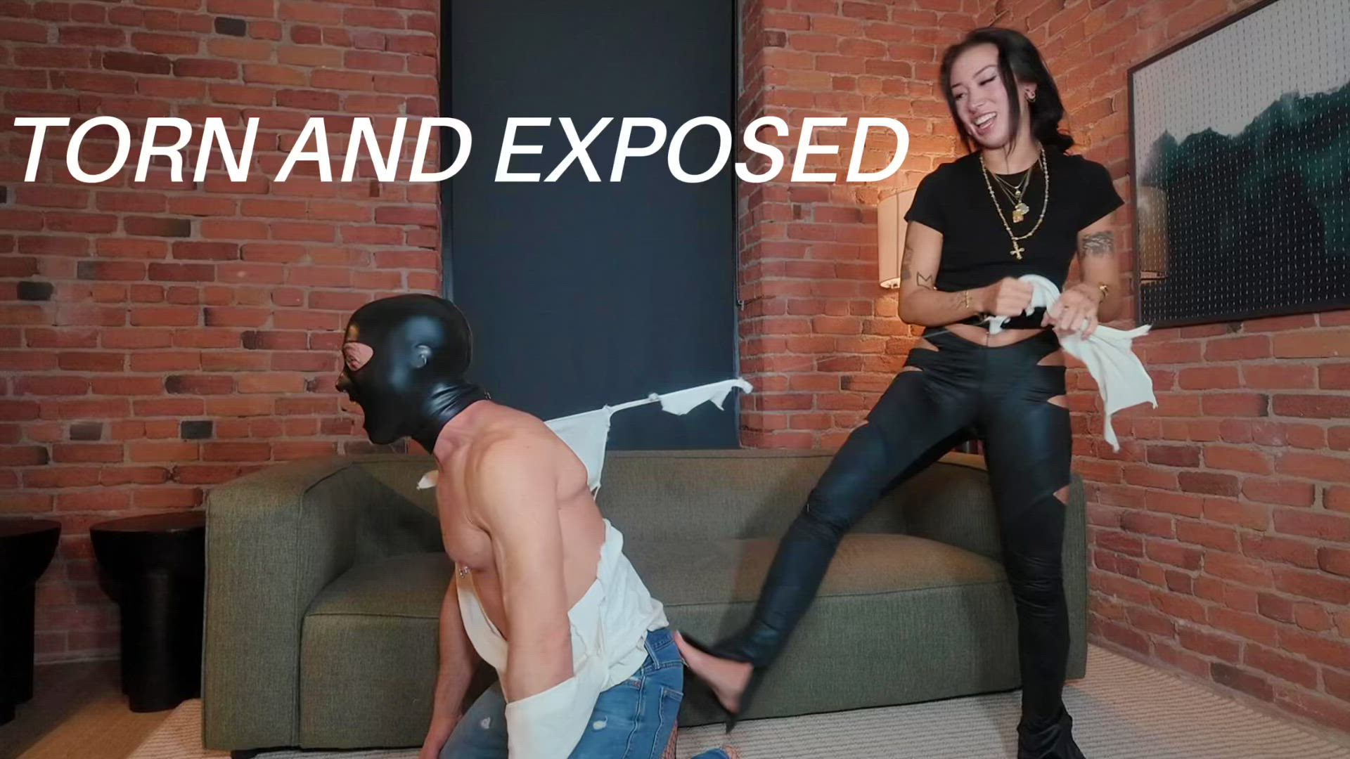 Torn and Exposed Clothes Ripping