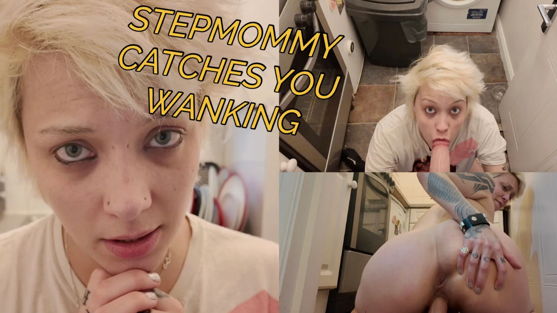 caught wanking by stepmommy - reluctant to taboo fun