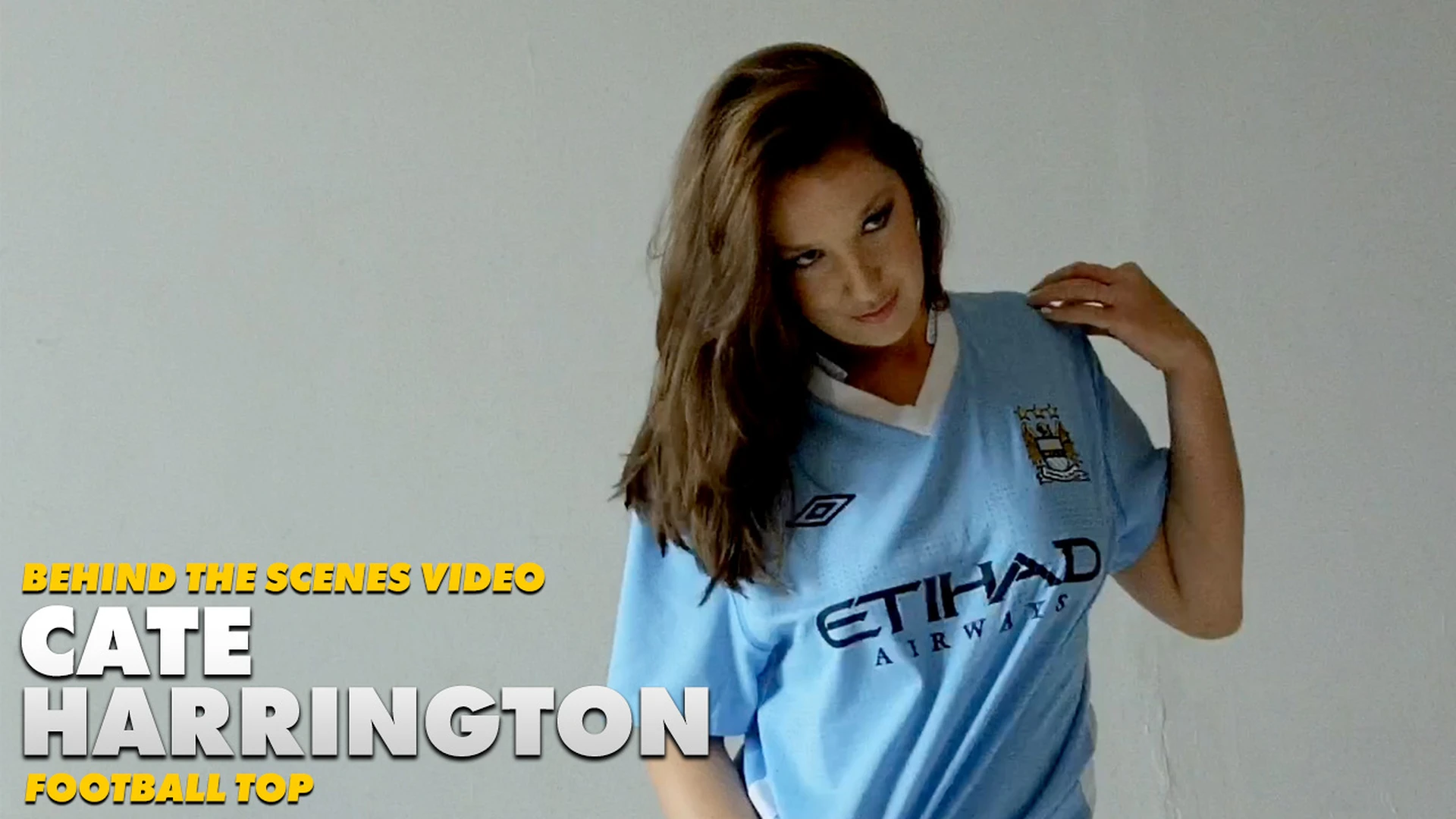 Cate Harrington Football Top Behind The Scenes Video