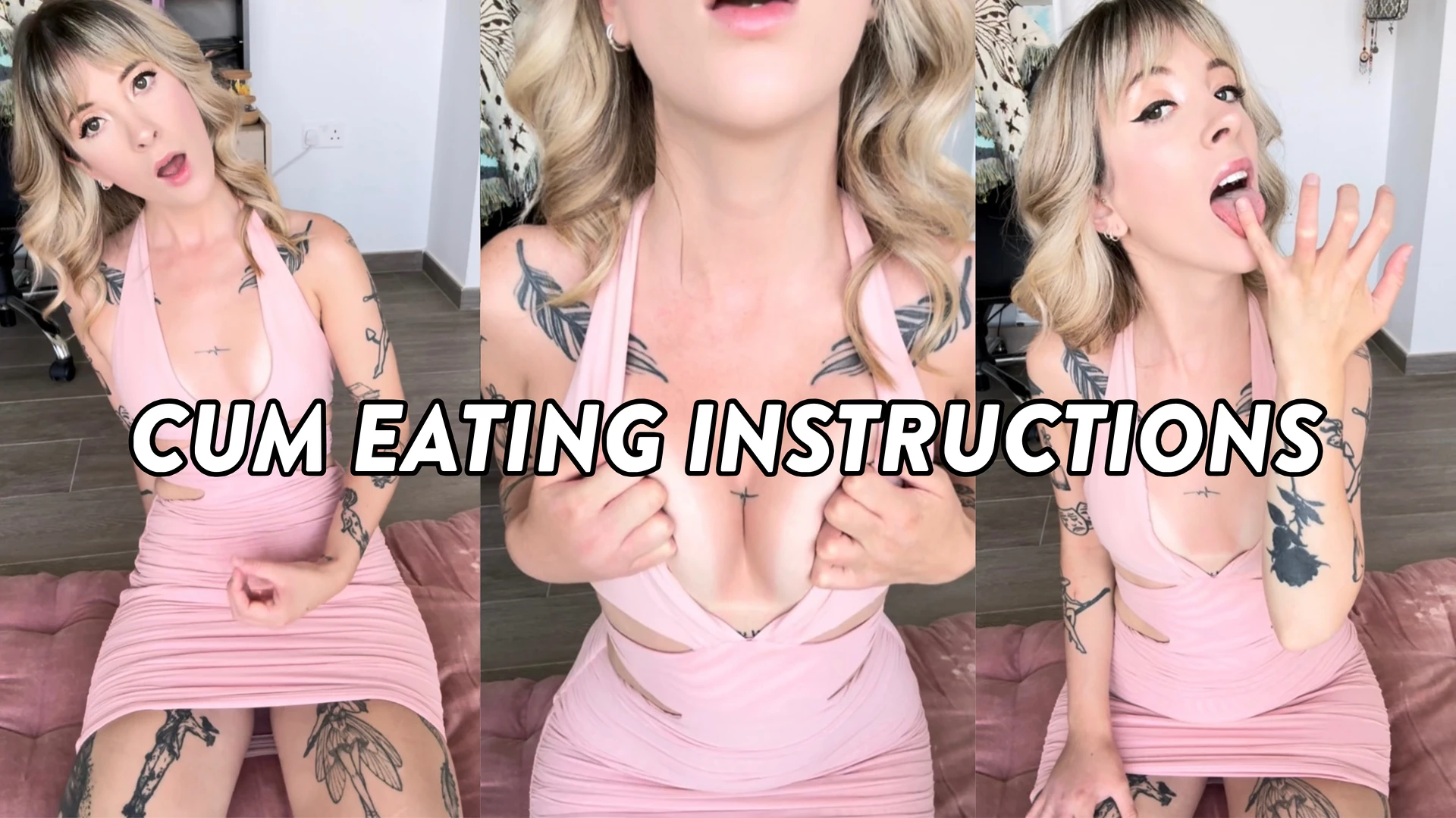 CUM EATING INSTRUCTIONS (CEI + JOI)