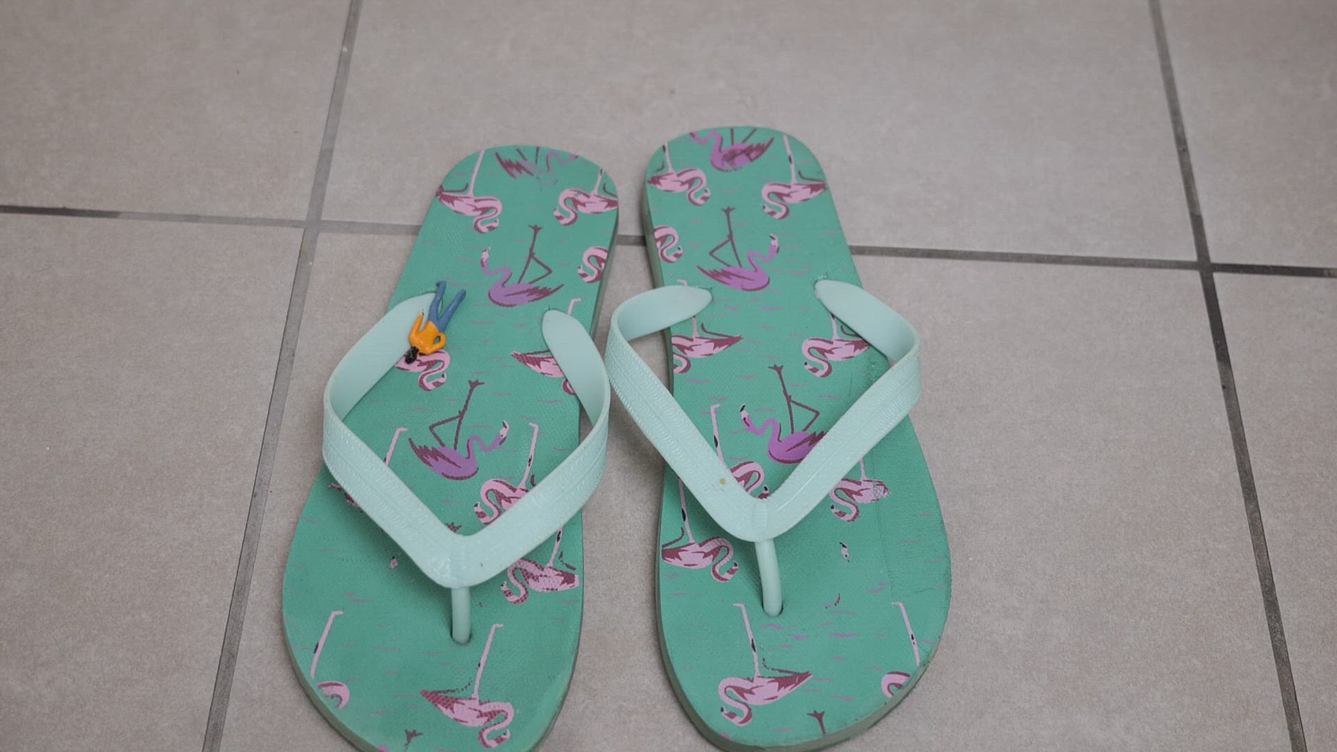 Pink Toe Giantess plays With Foot Slave After Shower