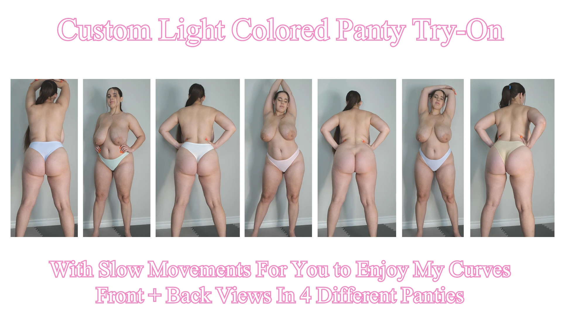 Custom Light Colored Panty Try-On
