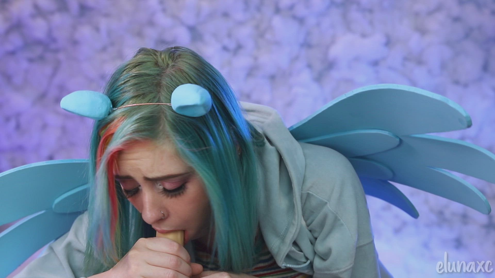 Rainbow Dash Blowjob and Cock Riding