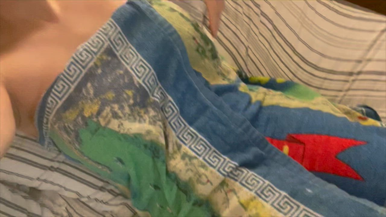 Naughty pussy play after a shower, with tit play and moaning hehe