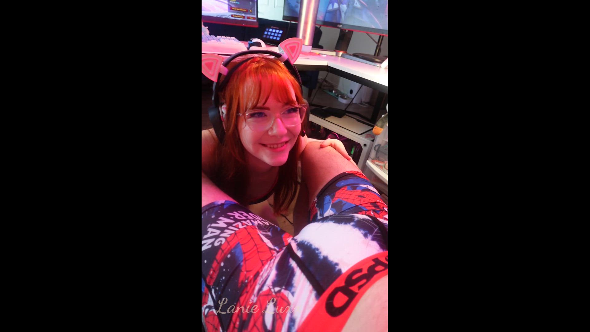 Gamer Girl Gives Under-Desk Support (2024)