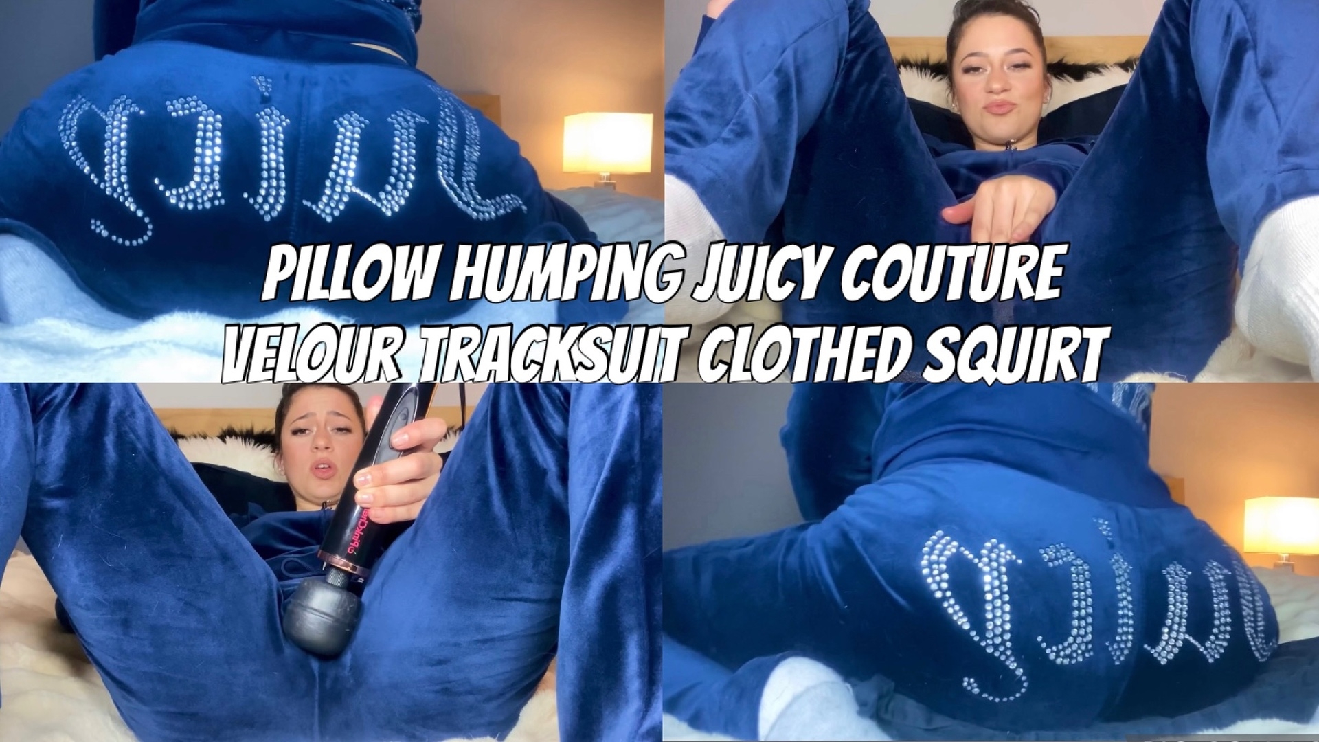 Pillow Humping Juicy Couture Velour Tracksuit Clothed Squirt