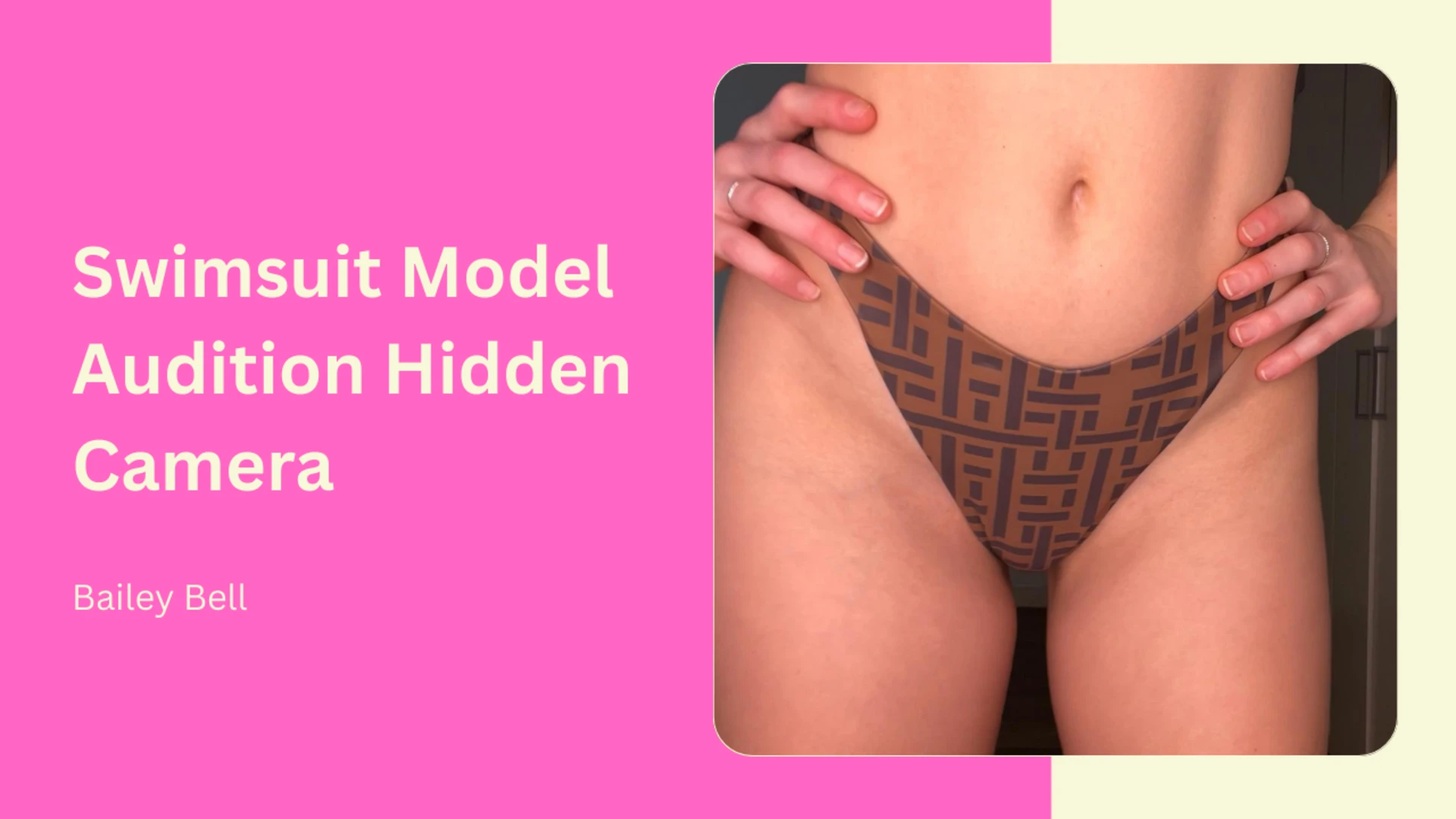 Swimsuit Model Audition Hidden Camera 4K