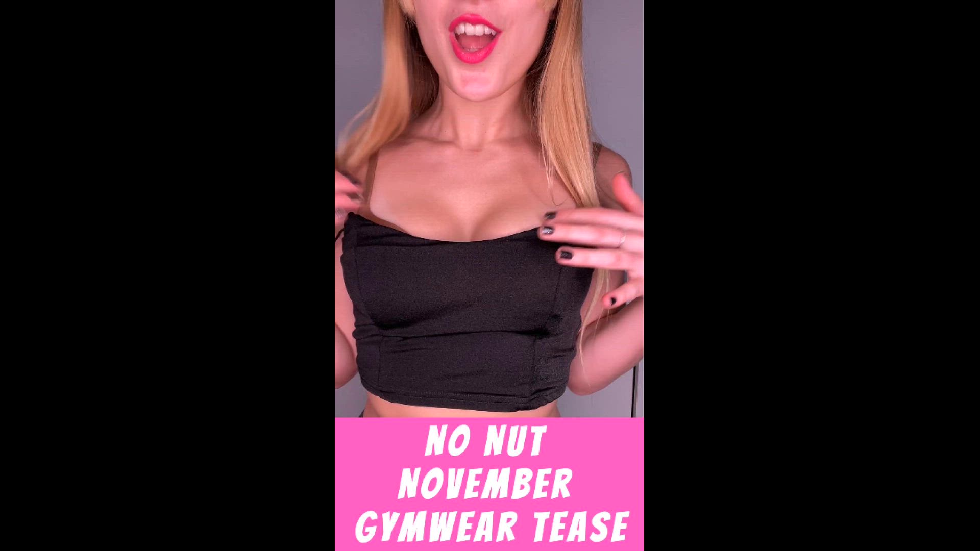 No Nut November Gymwear Tease