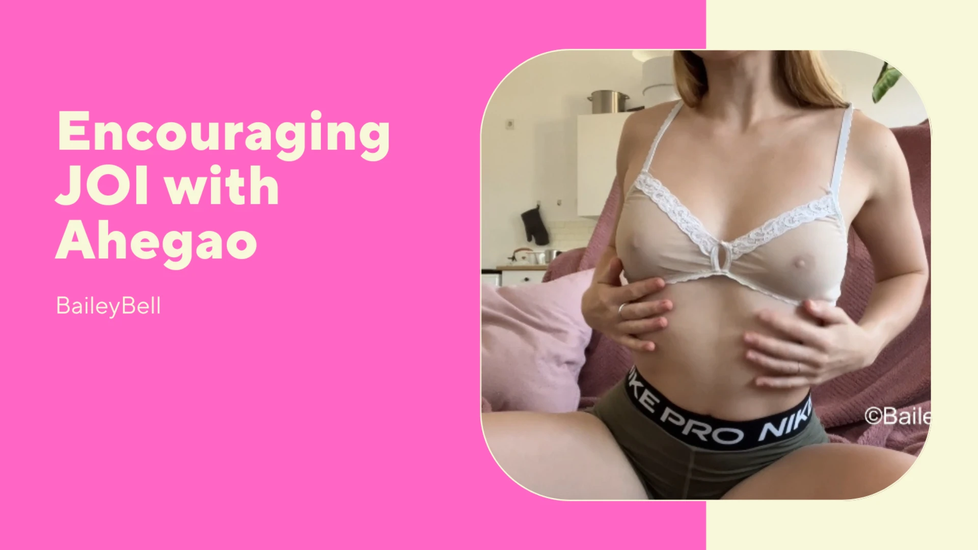 Encouraging JOI with Ahegao Petite Sexy Blonde