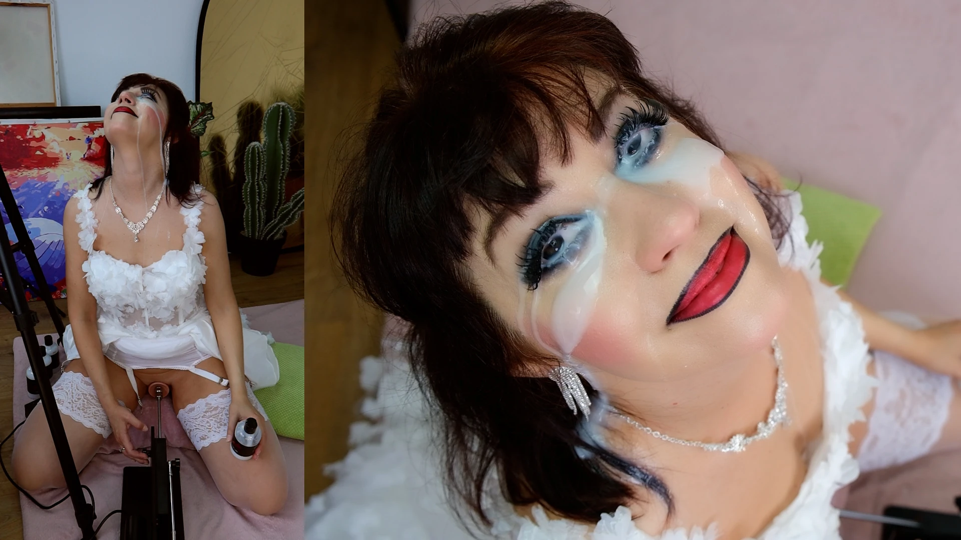 Marry me! Cum on face and in eyes