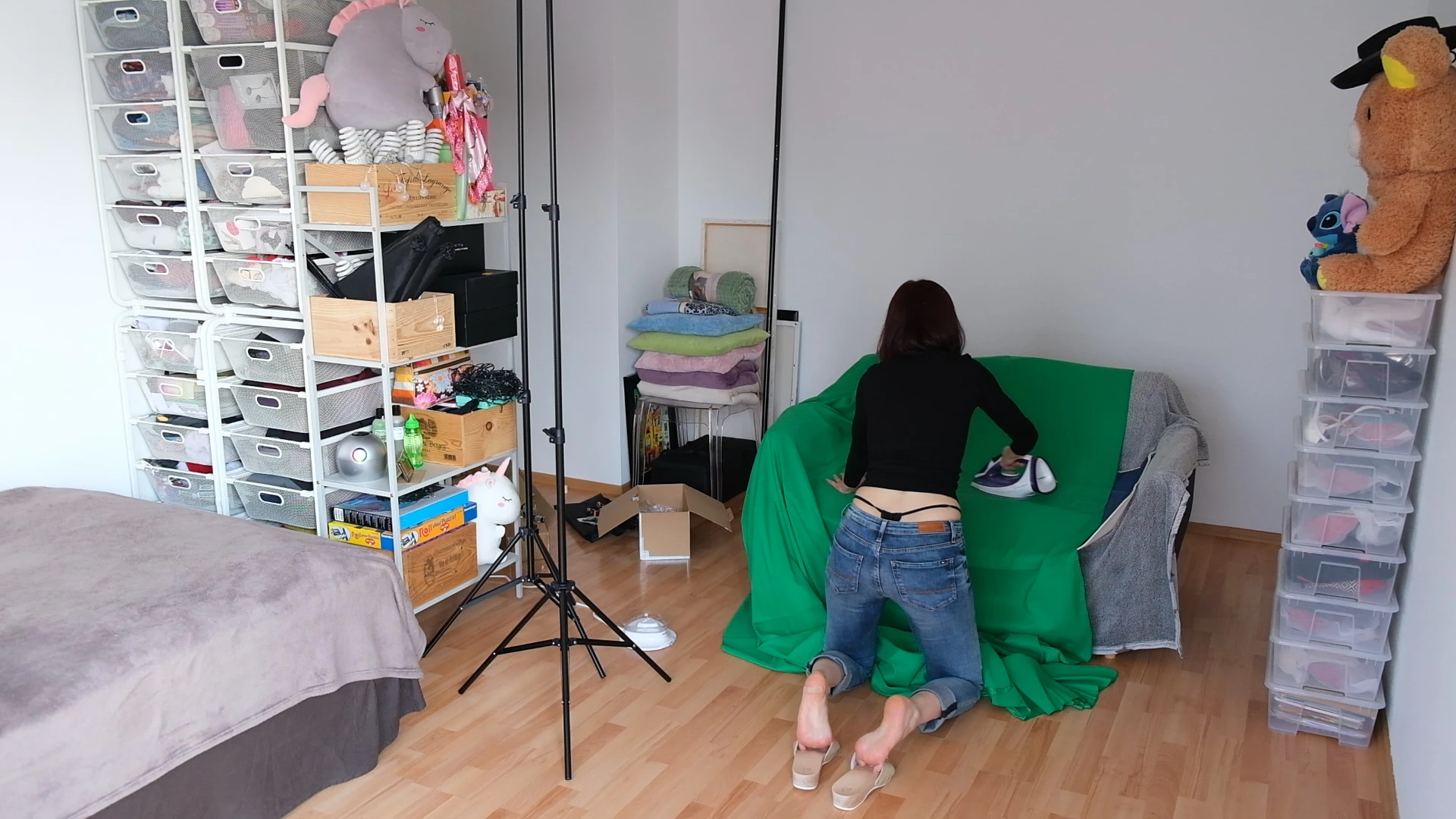 Whale tail & foot fetish. Voyeur style