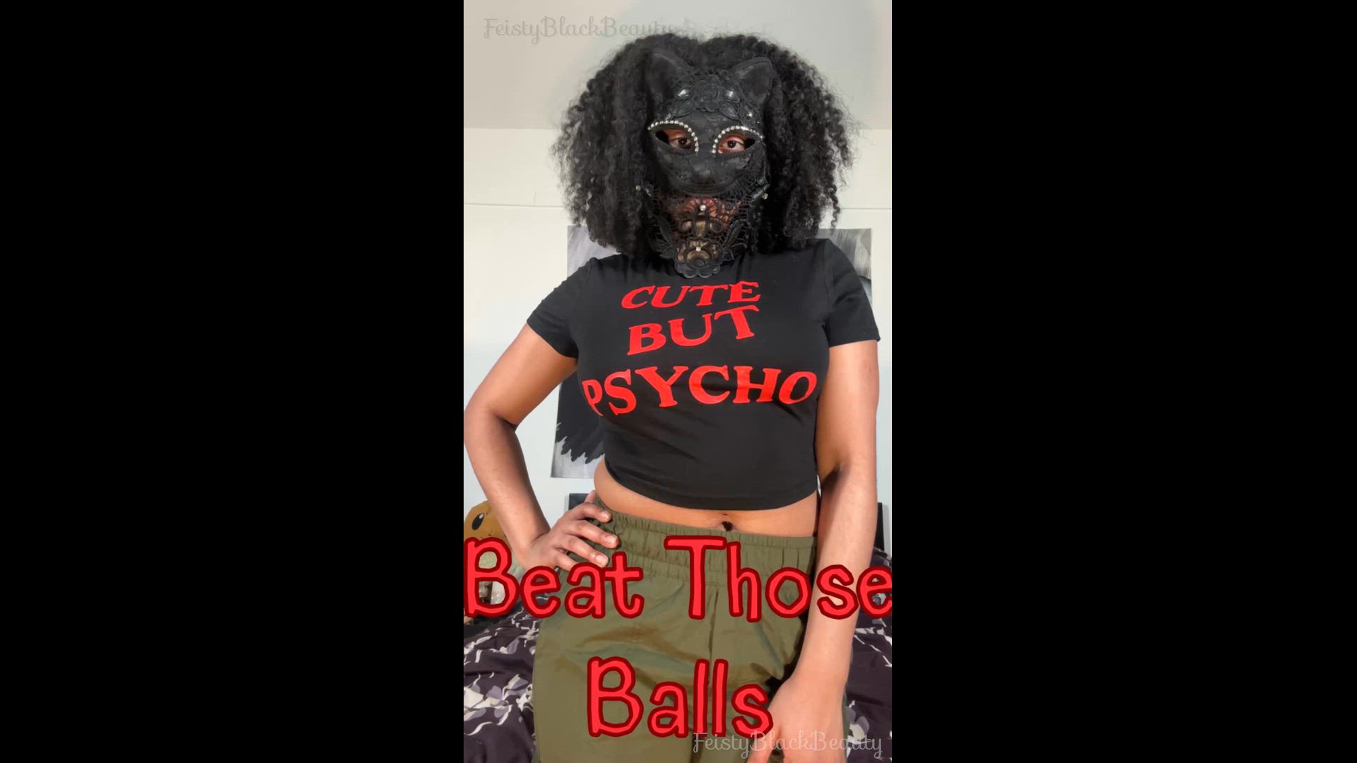 Beat Those Balls: Ebony Femdom CBT Instructions 4K