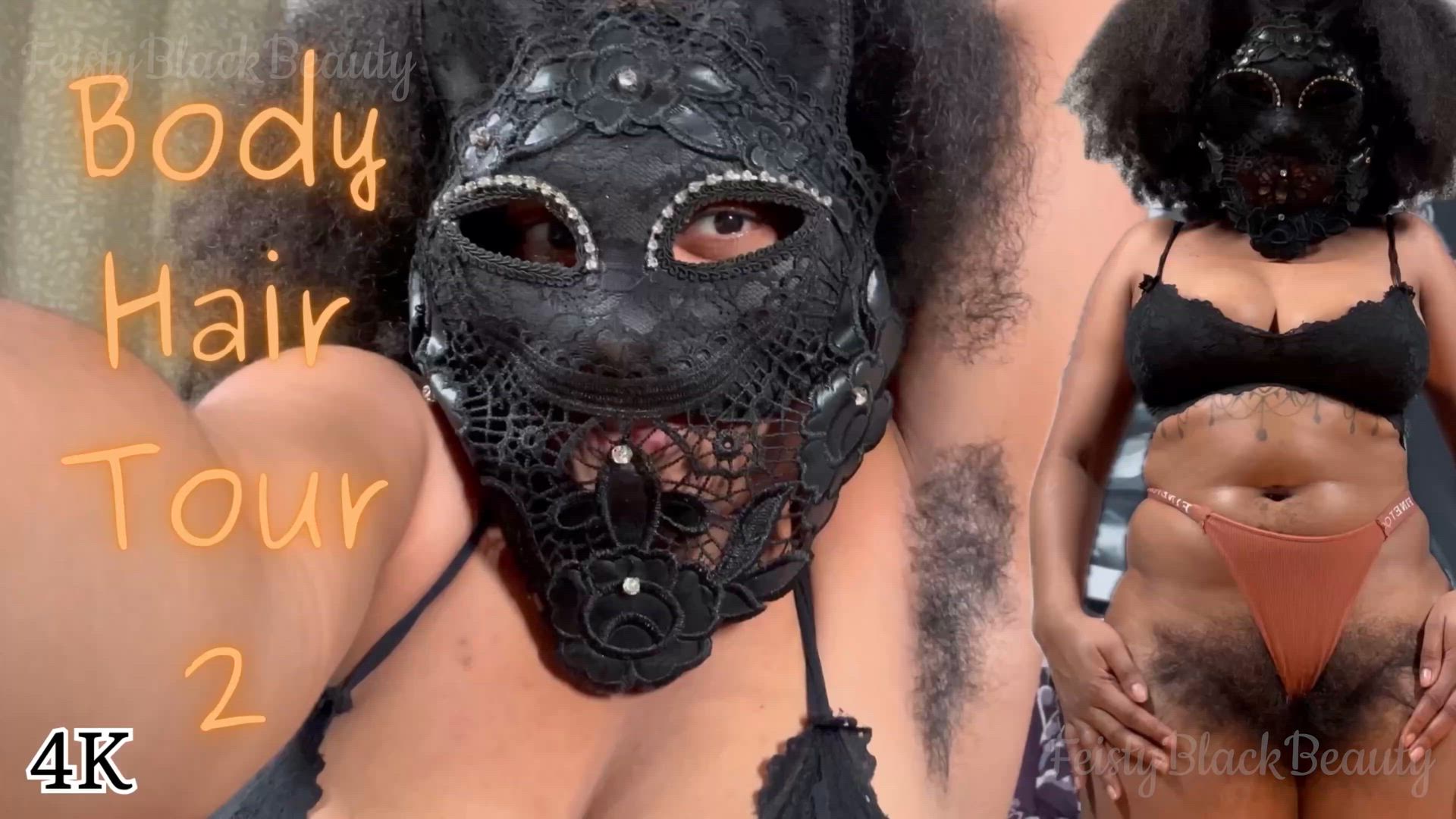 Body Hair Tour 2: Hairy Ebony 4K