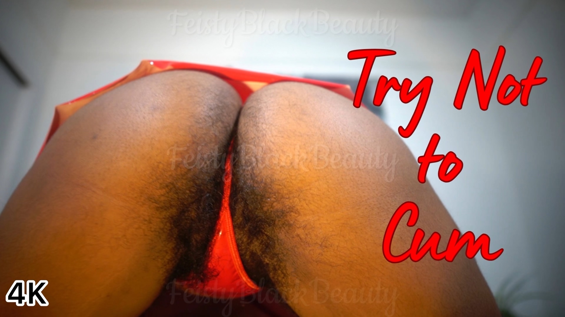 Try Not To Cum: Ebony Femdom Hairy Ass Edging Challenge 4K