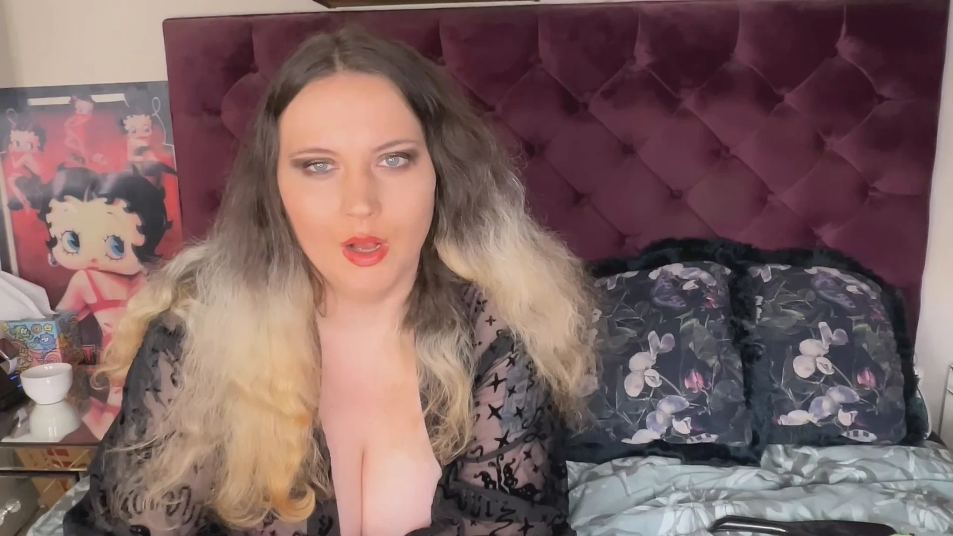 FFW having Lemon cola and burping loudly