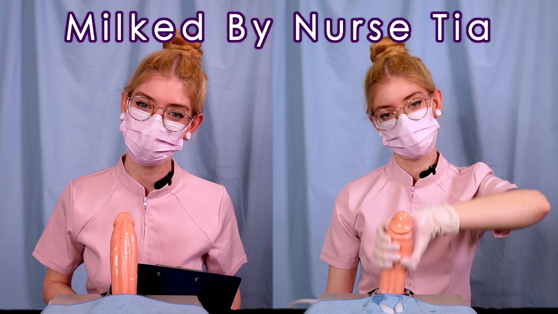 Nurse Performs Semen Extraction - Nurse POV Latex Glove Handjob, Dirty Talk, Mask, Cum Encouragement