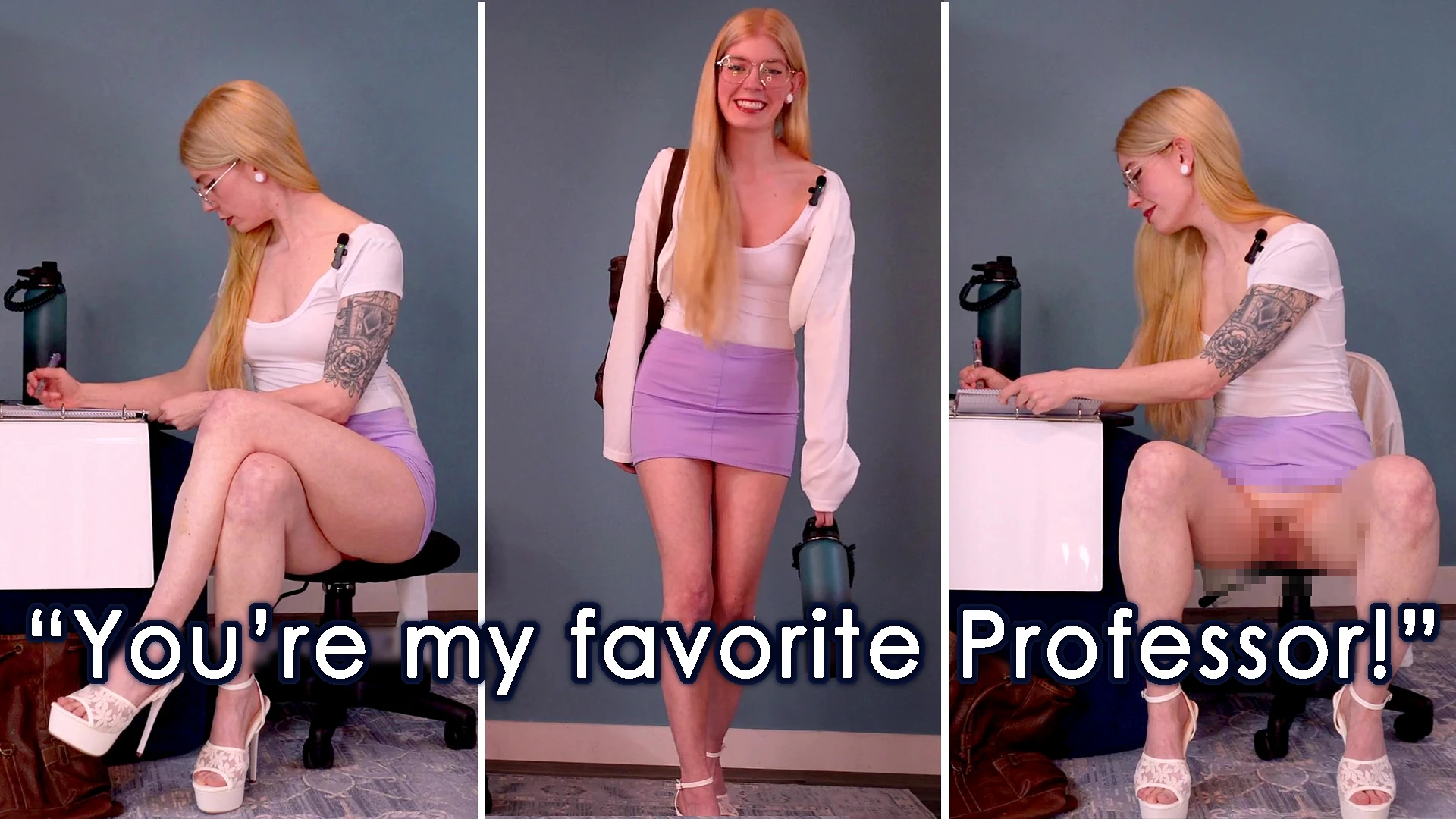 Pussy Flashing My Professor - Casual Talking Roleplay, Student Teacher, Adult School, Panty Upskirt