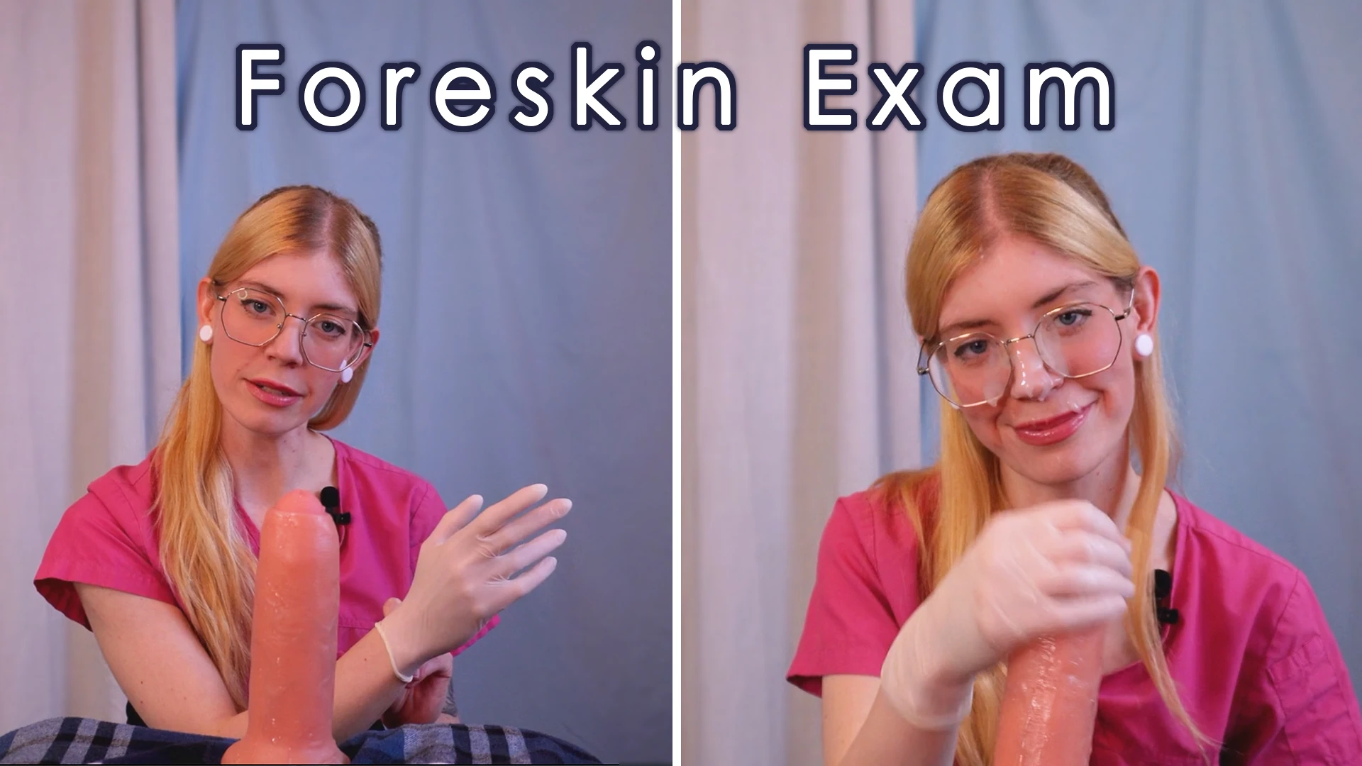Foreskin Exam with Gloved Handjob - Doctor Roleplay, Dirty Talk, Uncircumcised JOI, Cum Facial