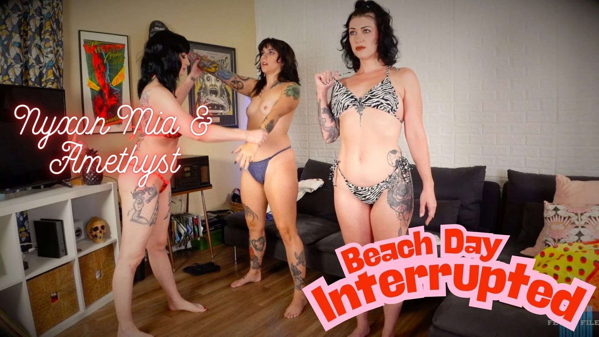 Nyxon Mia & Amethyst Beach Day Interrupted