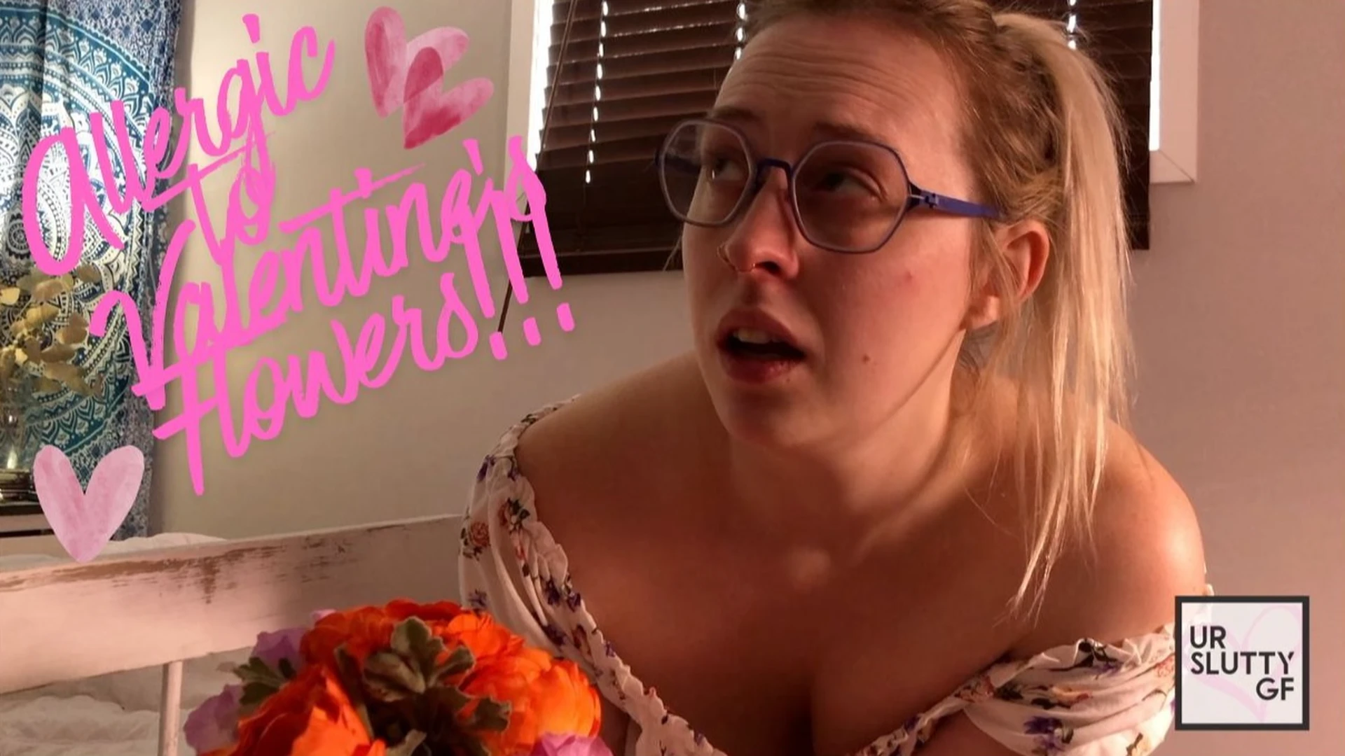 Valentine's Flowers Make Kylie Sneeze!