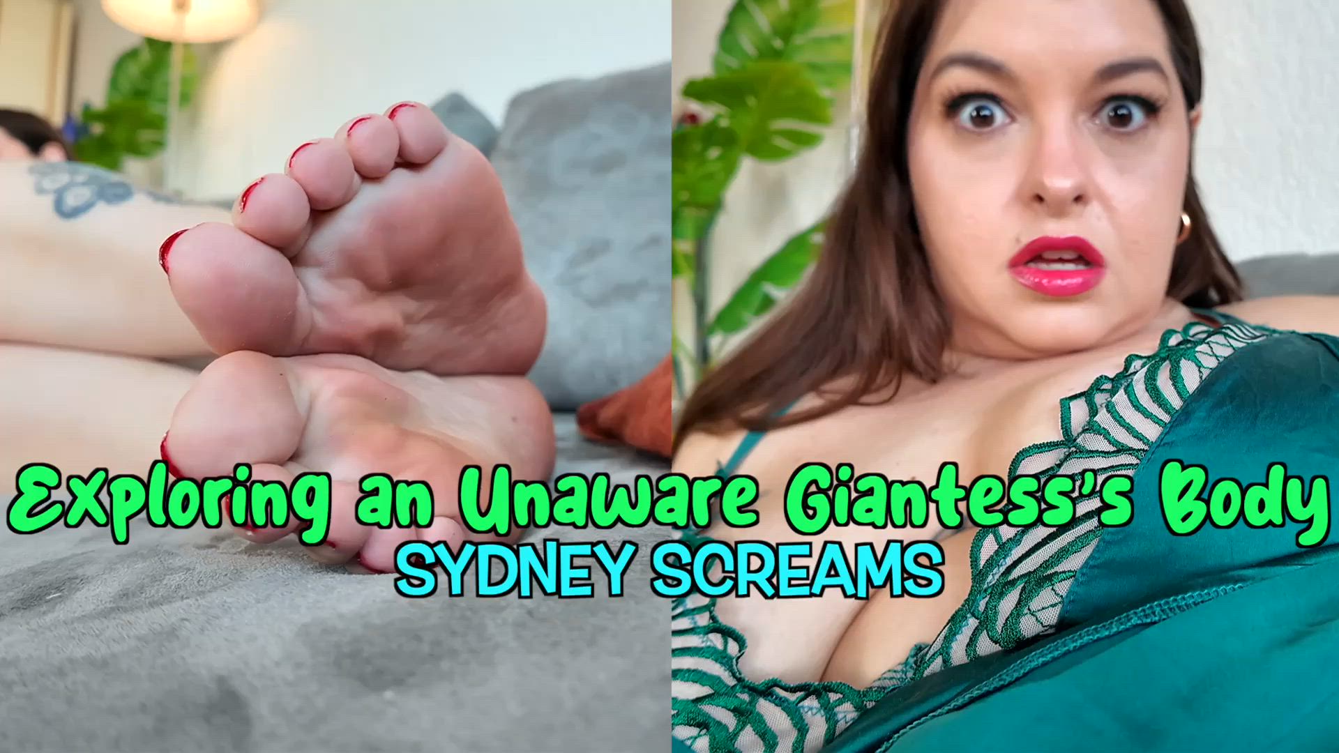 Exploring an Unaware Giantess's Body