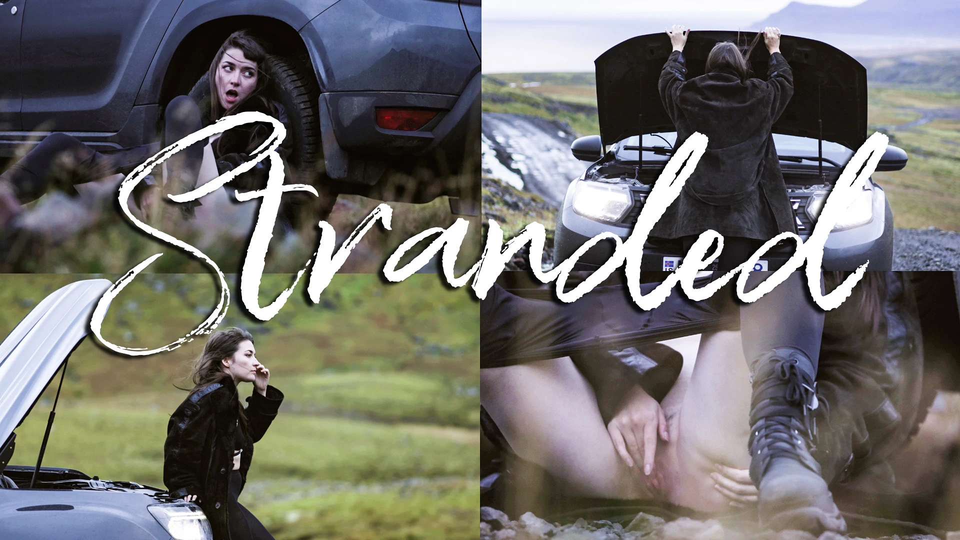 Stranded: Broken Down Car in Iceland turns into fur coat orgasm short film