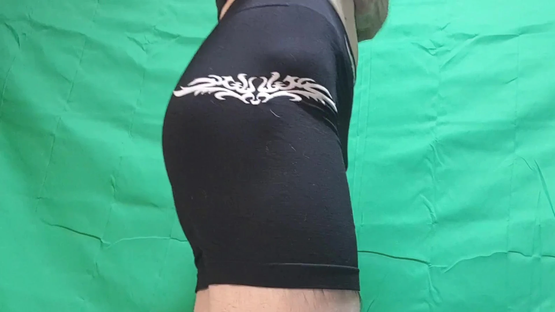 Black BoyShorts Try On